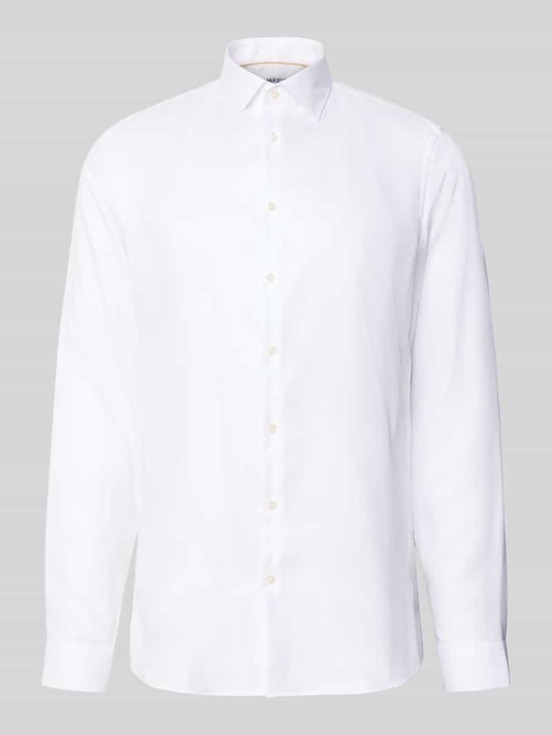 Koszula biznesowa o bardzo długim kroju slim fit z kołnierzykiem typu kent