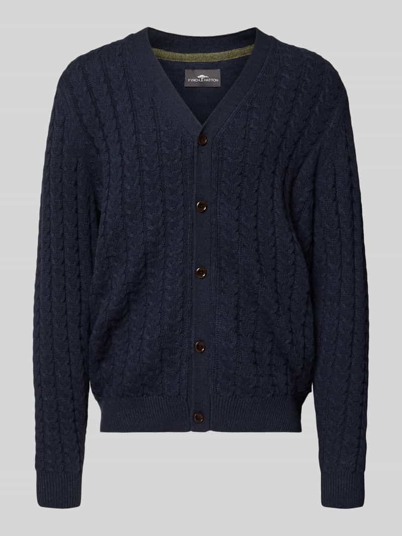 Kurtka z dzianiny z listwą guzikową