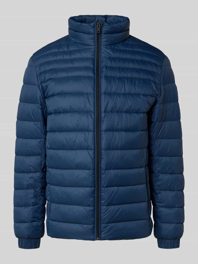 Kurtka pikowana o kroju slim fit z naszywką z logo model ‘ODEN2’