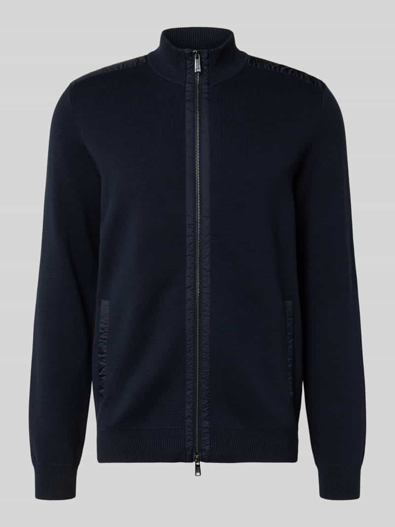 Kurtka z dzianiny z zamkiem błyskawicznym