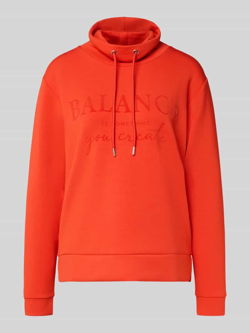 Sweter o kroju relaxed fit z nadrukiem z napisem