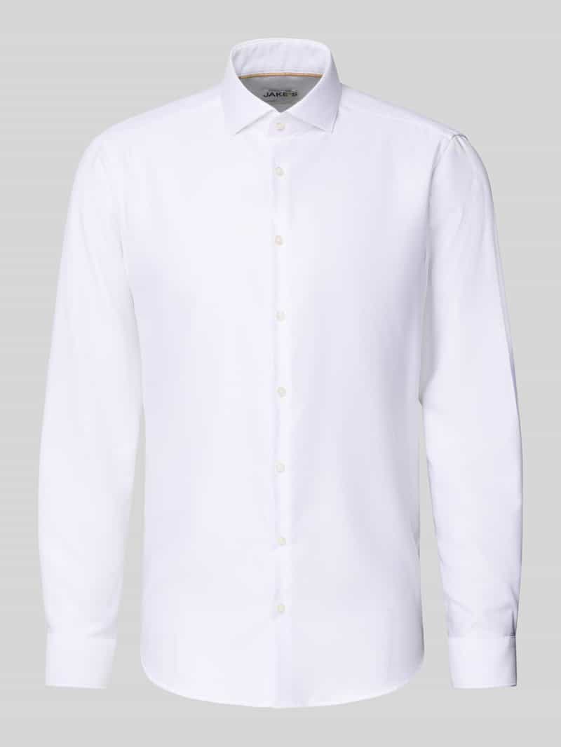 Koszula biznesowa o kroju regular fit z kołnierzykiem typu cutaway