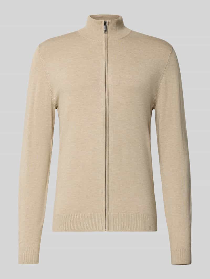 Kurtka z dzianiny z mieszanki wiskozy ze stójką