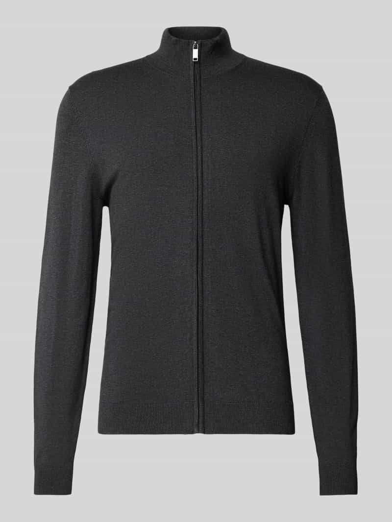 Kurtka z dzianiny z mieszanki wiskozy ze stójką