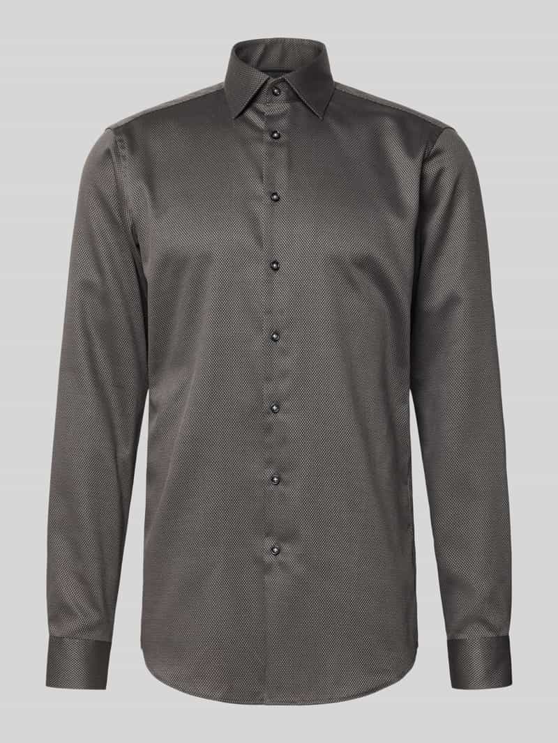 Koszula biznesowa o bardzo długim kroju regular fit z kołnierzykiem typu kent