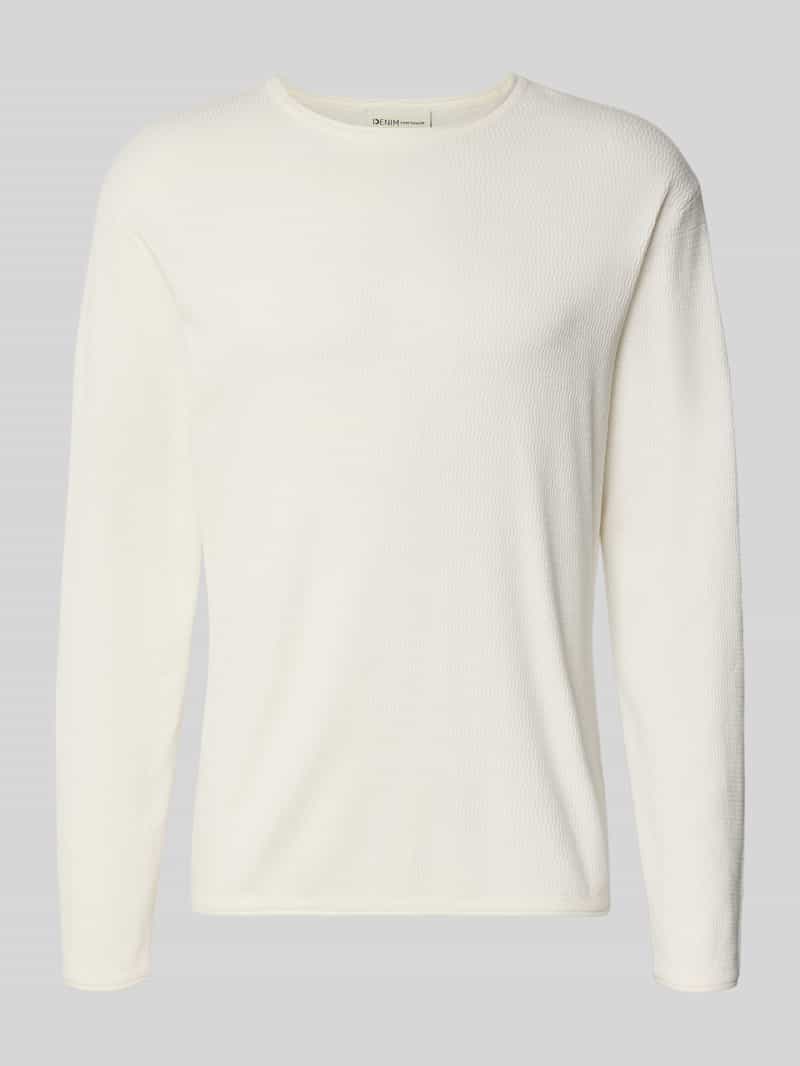 Sweter z dzianiny o kroju regular fit z czystej bawełny