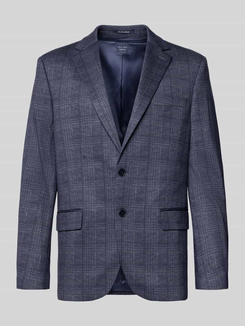 Marynarka na 2 guziki o kroju regular fit z kieszeniami z patką