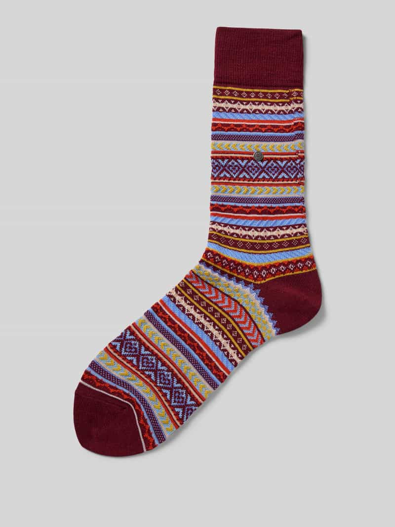 Skarpety z prążkowanym wykończeniem