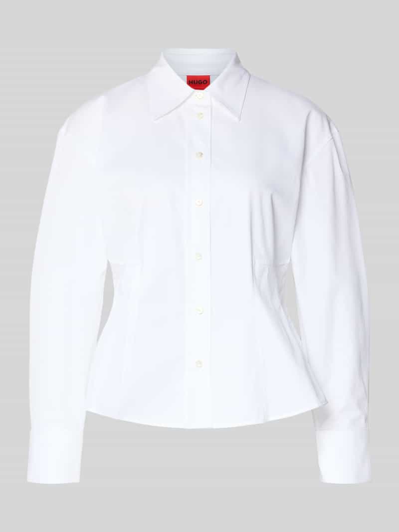 Bluzka koszulowa taliowana z czystej bawełny model ‘EMPEROR’