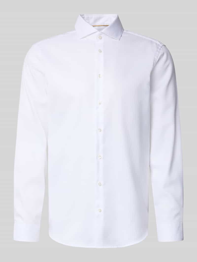 Koszula biznesowa o kroju regular fit z bawełny z kołnierzykiem typu cutaway