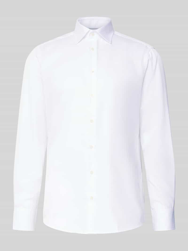 Koszula biznesowa o kroju regular fit i jakości premium z kołnierzykiem typu kent