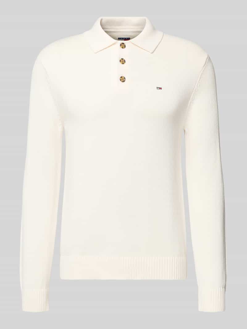 Sweter z dzianiny o kroju slim z czystej bawełny