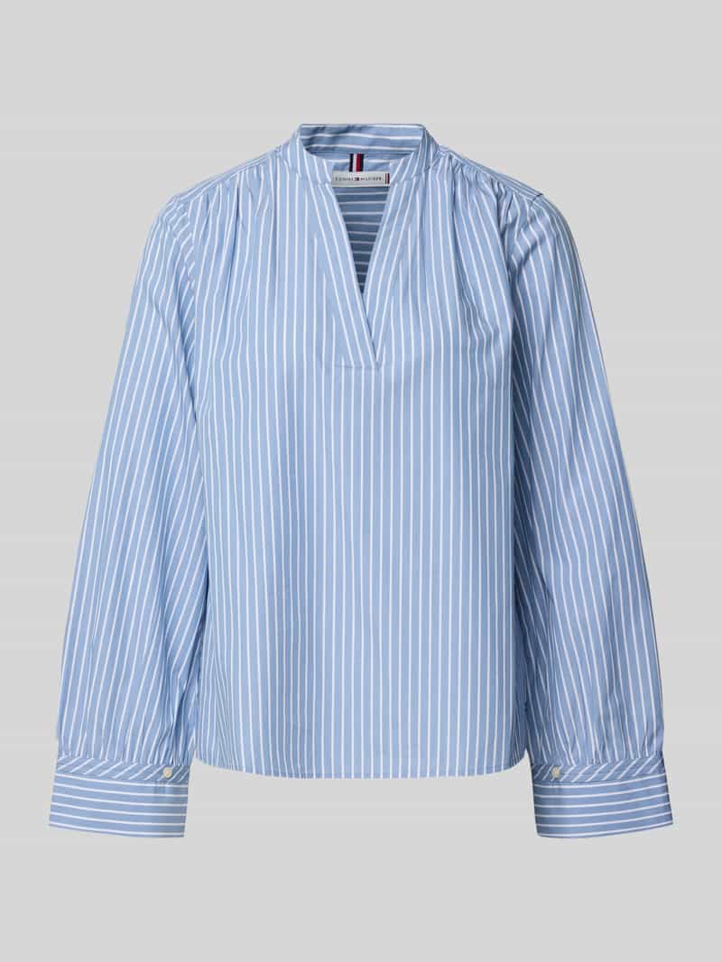 Bluzka z długim rękawem o kroju regular fit z czystej bawełny