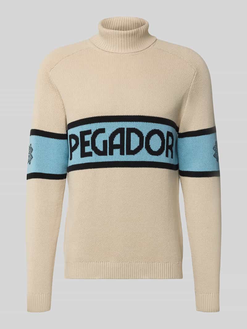 Sweter z dzianiny z golfem