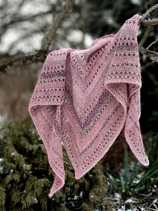 Przedwiośnie 4 / chusta z jedwabiem