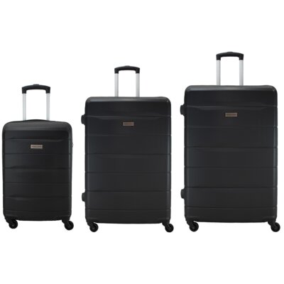 Zestaw walizek SEMI LINE T5967 Czarny