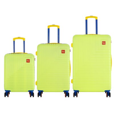 Zestaw walizek SEMI LINE T5939-0 Limonkowy