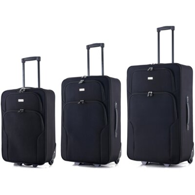 Zestaw walizek SEMI LINE T5679-0 Czarny