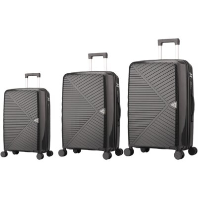 Zestaw walizek SEMI LINE T5826-0 Czarny