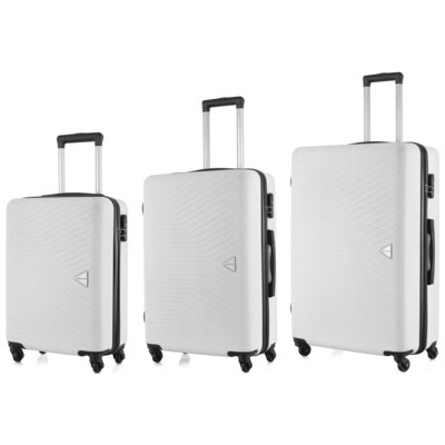 Zestaw walizek SEMI LINE T5970 Biały