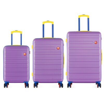 Zestaw walizek SEMI LINE T5845-0 Fioletowy