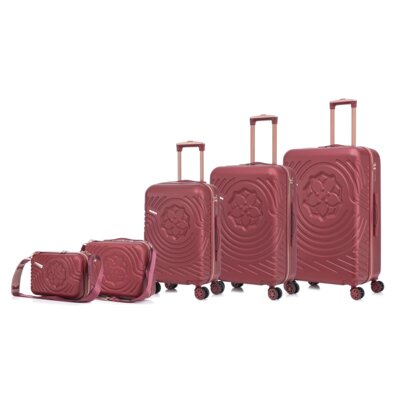 Zestaw walizek SEMI LINE T5818-0 Bordowy