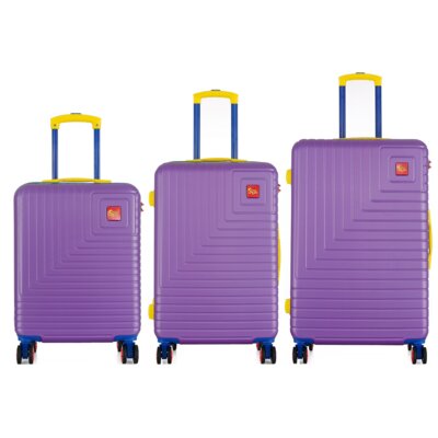 Zestaw walizek SEMI LINE T5940-0 Fioletowy