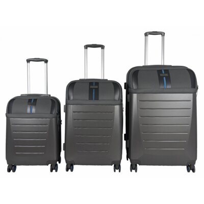 Zestaw walizek SEMI LINE T5736-0 Brązowo-niebieski