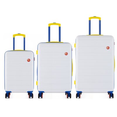 Zestaw walizek SEMI LINE T5842-0 Biały
