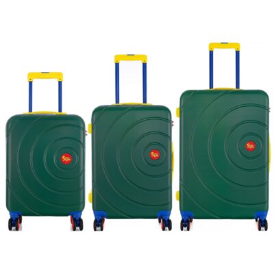 Zestaw walizek SEMI LINE T5931-0 Zielony