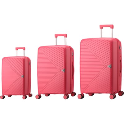 Zestaw walizek SEMI LINE T5828-0 Różowy