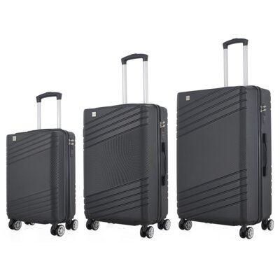 Zestaw walizek SEMI LINE T5789-0 Czarny