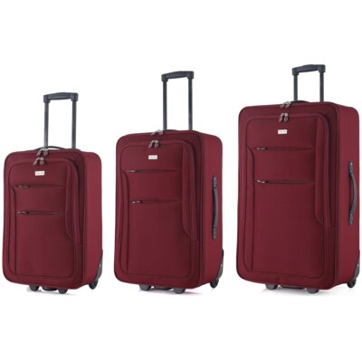 Zestaw walizek SEMI LINE T5678-0 Bordowy