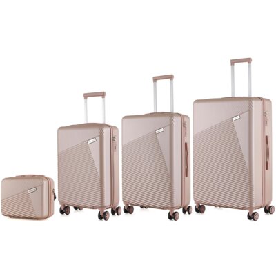 Zestaw walizek SEMI LINE T5758-0 Beżowy