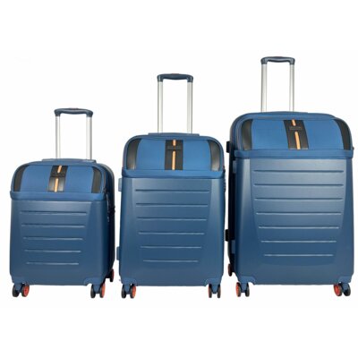 Zestaw walizek SEMI LINE T5737-0 Niebiesko-pomarańczowy