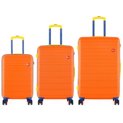 Zestaw walizek SEMI LINE T5843-0 Pomarańczowy