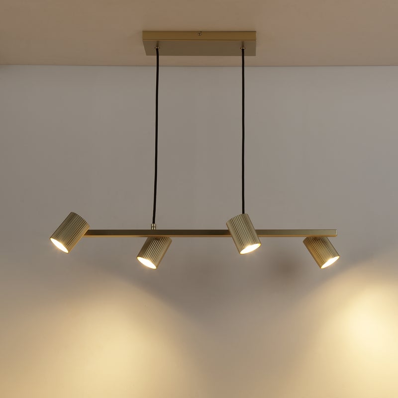 Lampa wisząca Fabio złota 4 x GU10 Inspire