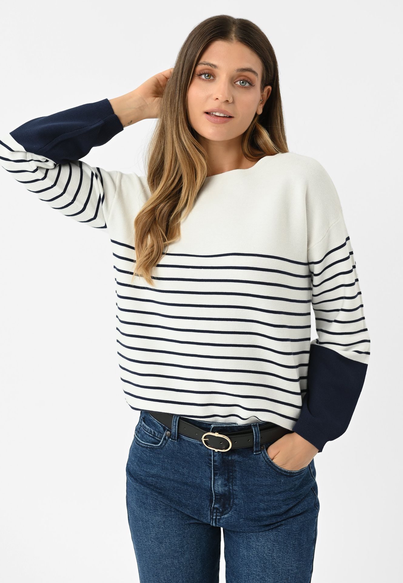 Sweter w paski S-MAGI