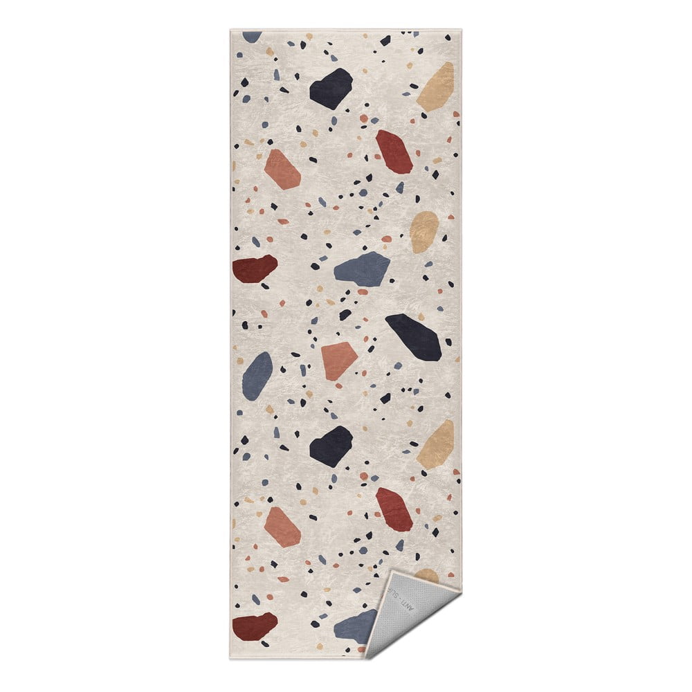 Kremowy chodnik odpowiedni do prania 80x200 cm Cracked Terrazzo – Mila Home