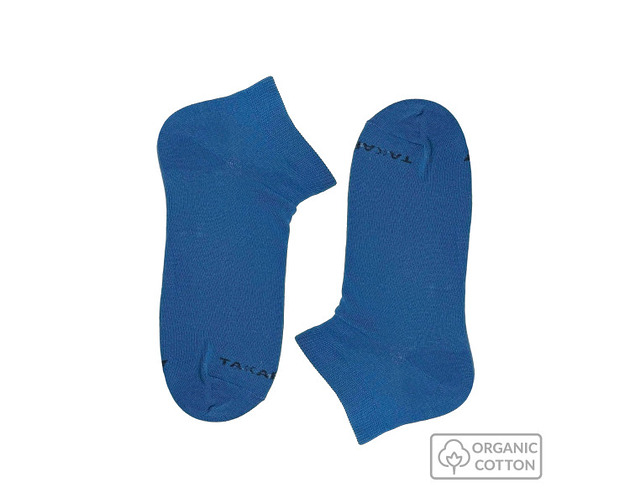Niebieskie stopki z bawełny organicznej