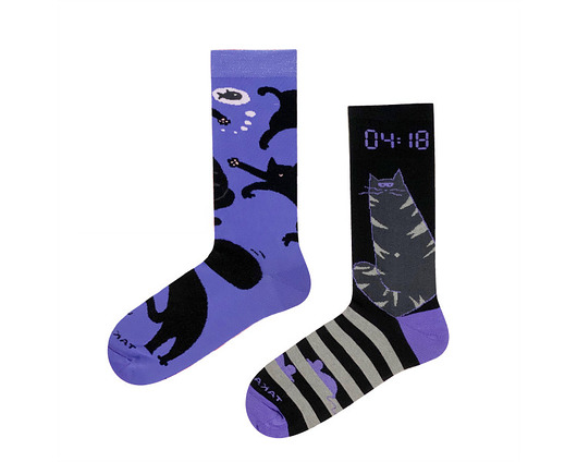 Nocne Koty - skarpetki nie do pary