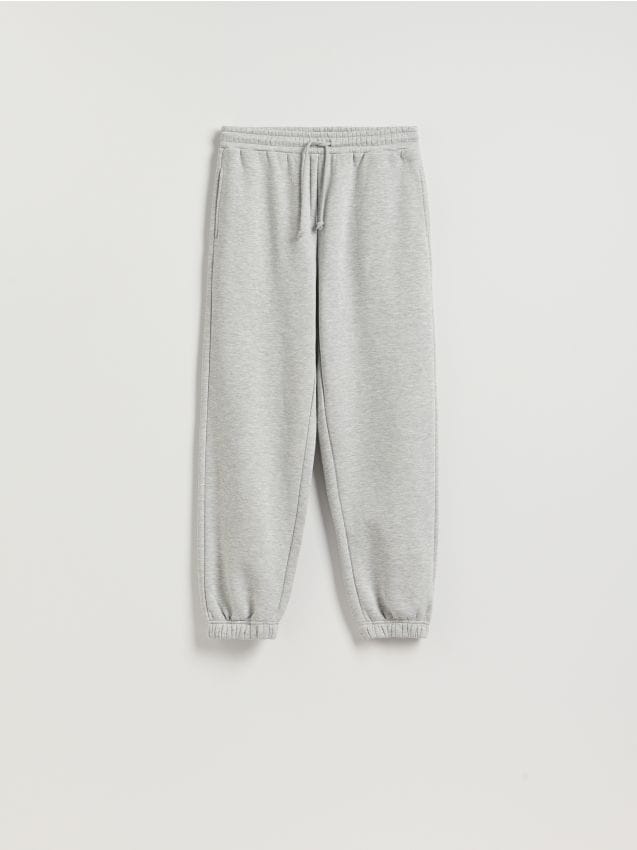 Reserved - Spodnie dresowe ze ściągaczem - jasnoszary