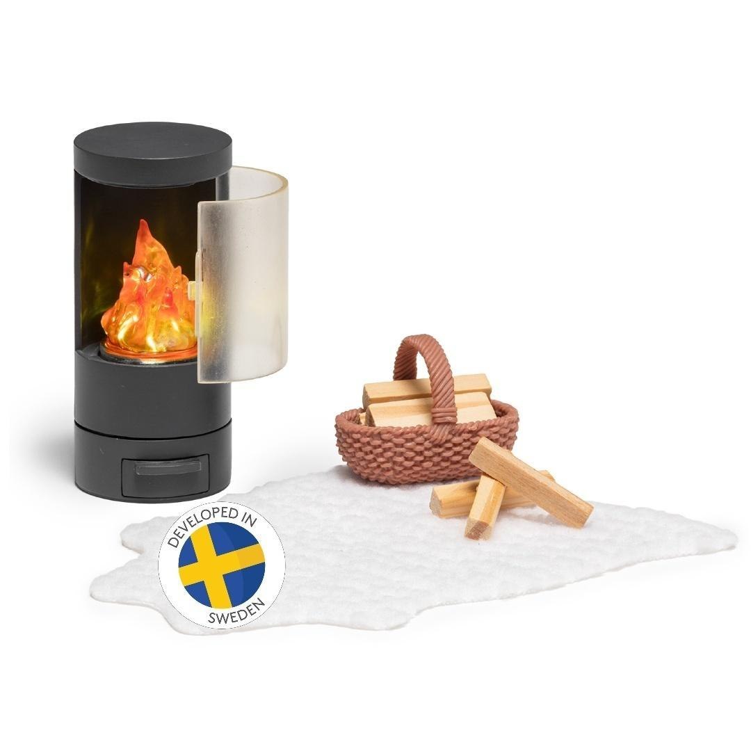 Kominek do domku dla lalek