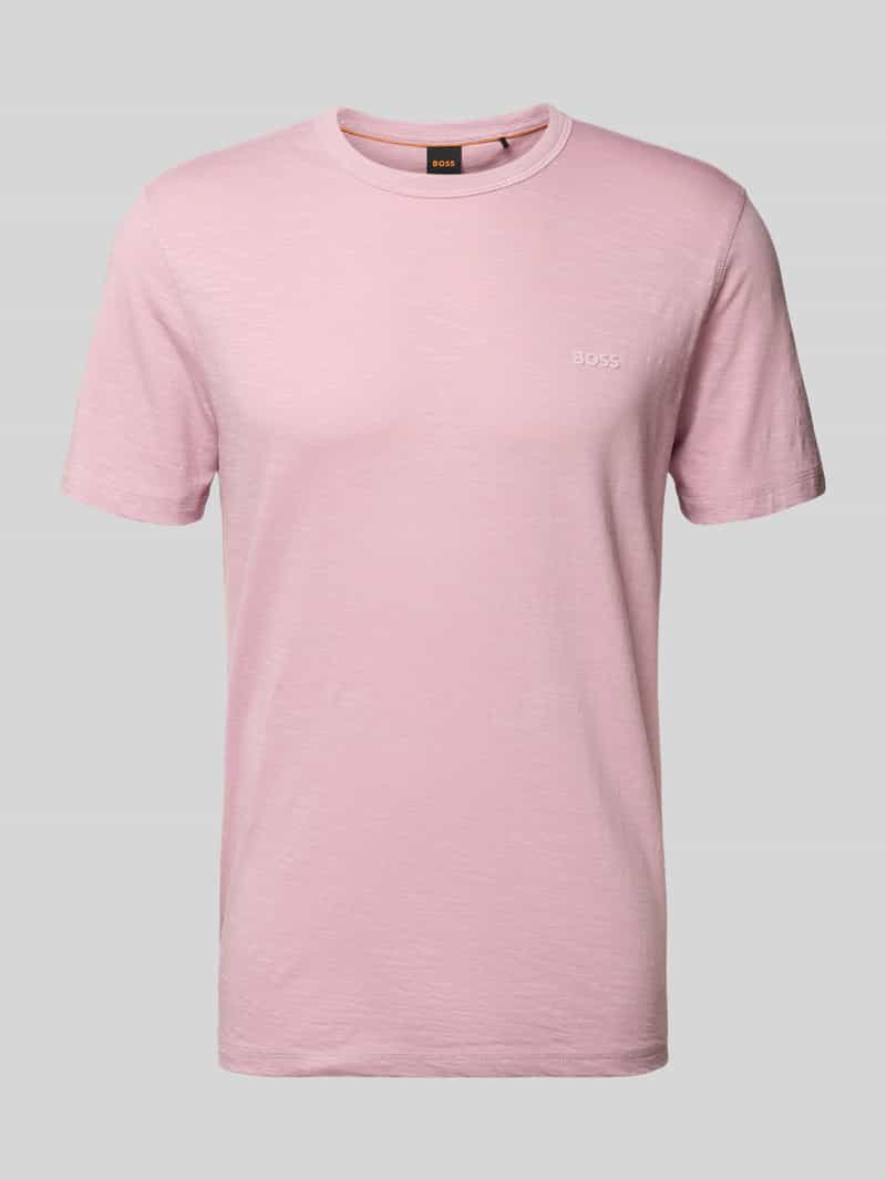 T-shirt o kroju slim fit z czystej bawełny model ‘TEGOOD’