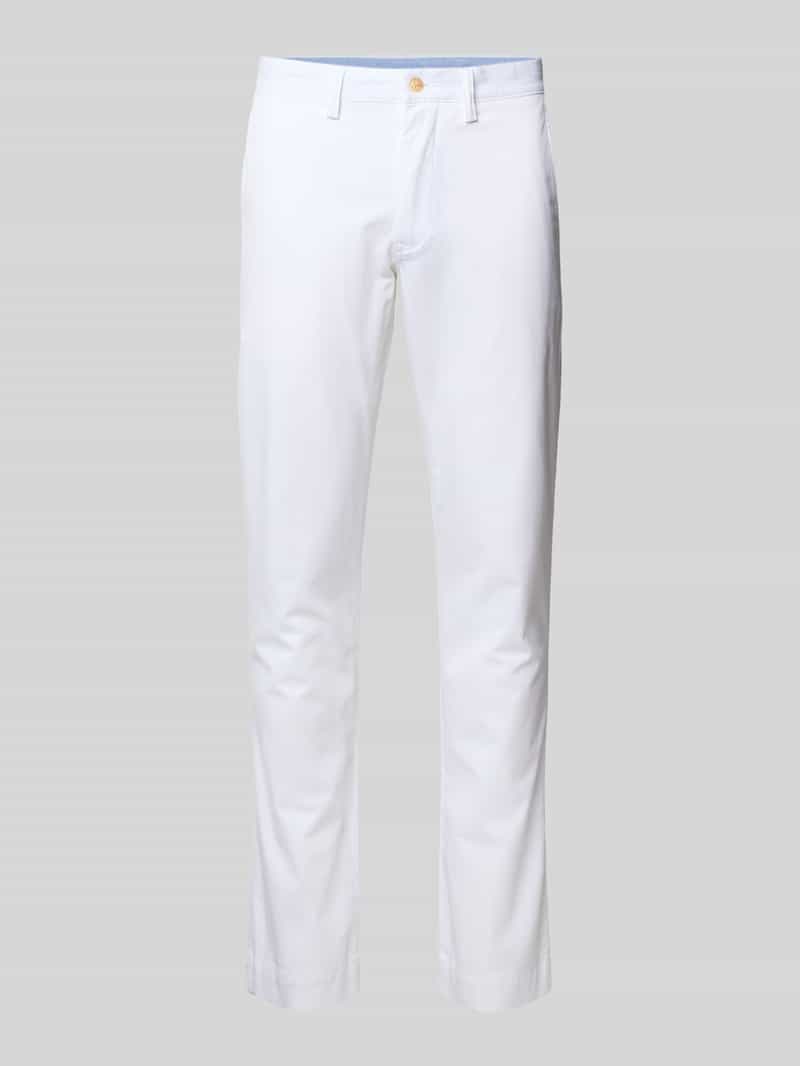 Spodnie materiałowe z wpuszczanymi kieszeniami w stylu francuskim