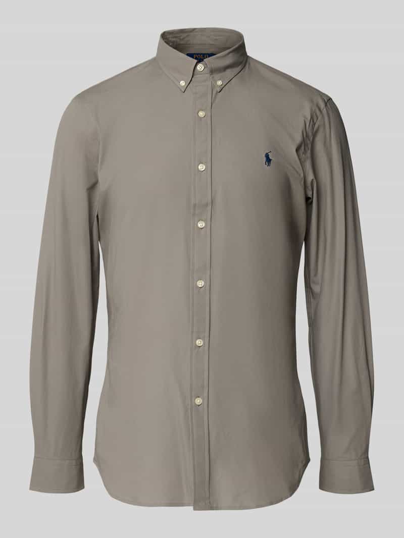 Koszula casualowa z wyhaftowanym logo