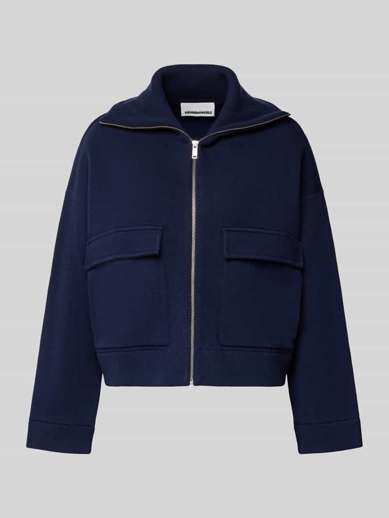 Krótki płaszcz o kroju oversized z dodatkiem wełny model ‘JOANIAAS’