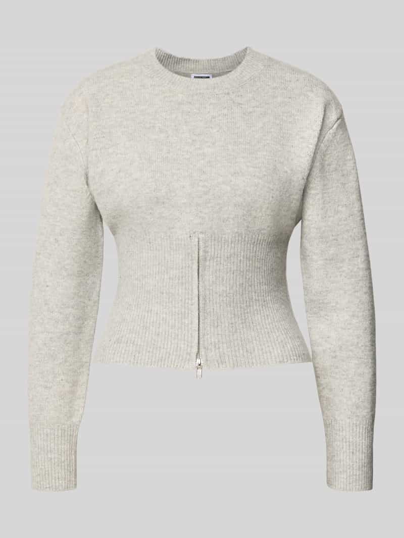 Sweter z dzianiny z prążkowanymi wykończeniami model ‘SLOAN’