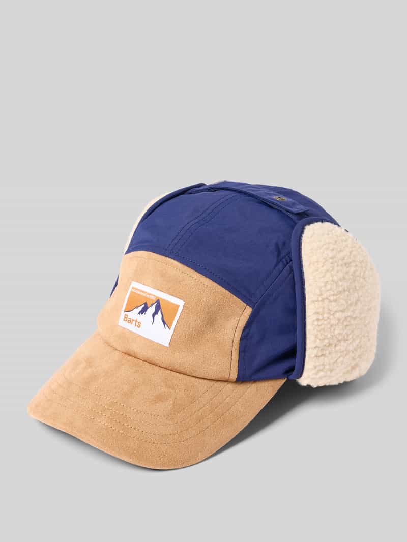 Czapka z detalem z logo model ‘Isafjord’