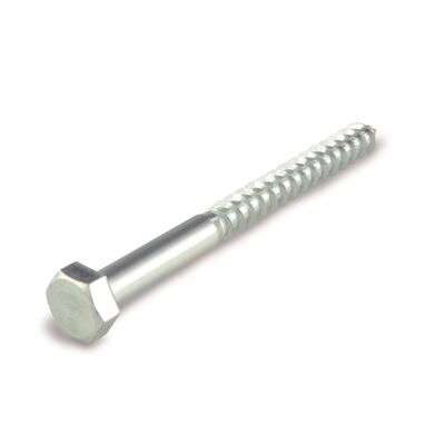 Śruba do drewna 16 x 220 mm, łeb 6-kątny ocynkowana